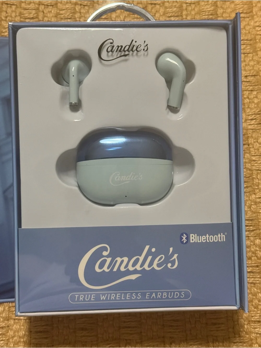 Candie's Baby Blue True Wireless Earbuds with Charging Case